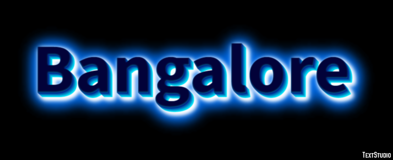 Bangalore Efecto de Texto