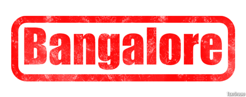 Bangalore Effetto testo