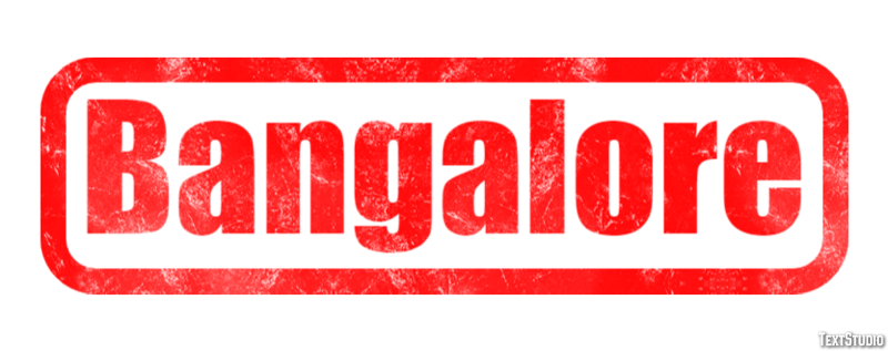 Bangalore Efecto de Texto