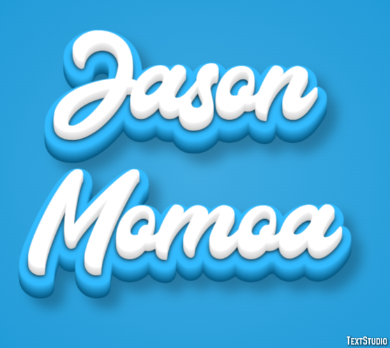 Jason Momoa Efeito de texto