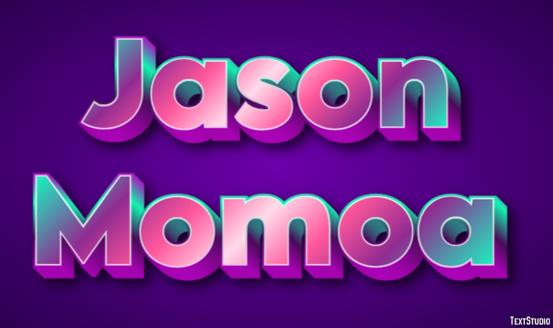 Jason Momoa Efeito de texto