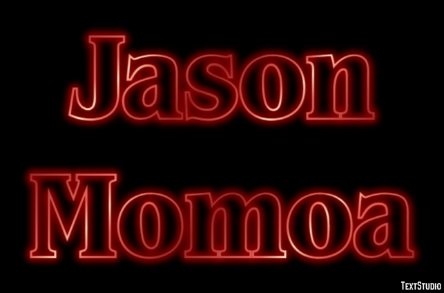 Jason Momoa Efeito de texto