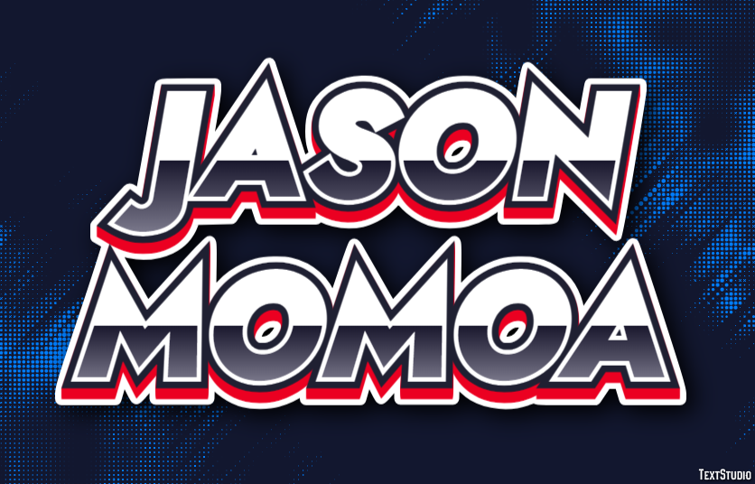 Jason Momoa Efecto de texto