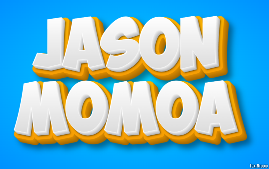 Jason Momoa Efeito de texto