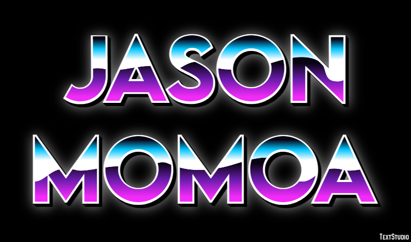 Jason Momoa Efeito de texto