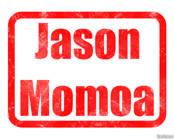 Jason Momoa Efecto de texto