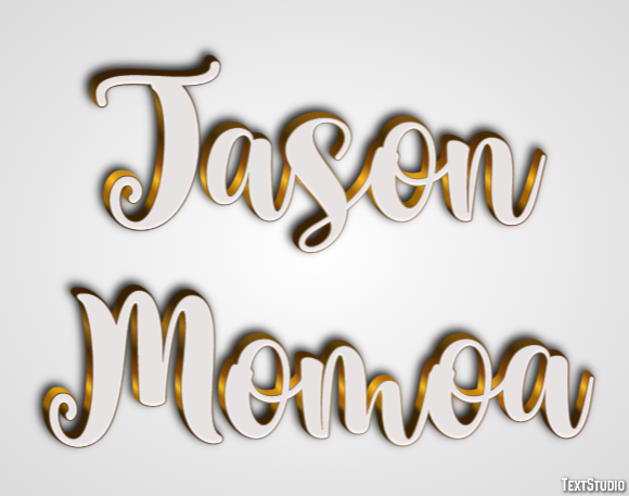 Jason Momoa Efeito de texto