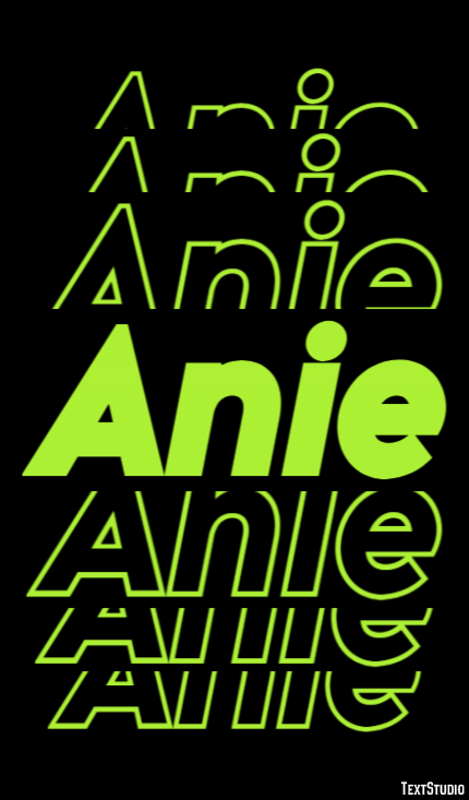 Anie Text effect
