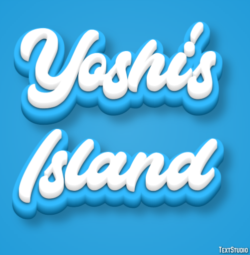 Yoshi's Island Effetto testo