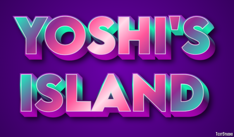 Yoshi's Island Effetto testo