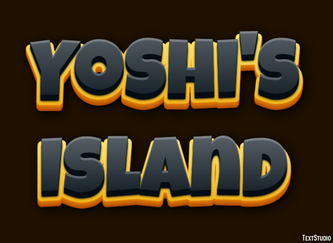 Yoshi's Island Effetto testo