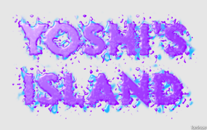 Yoshi's Island Effetto testo