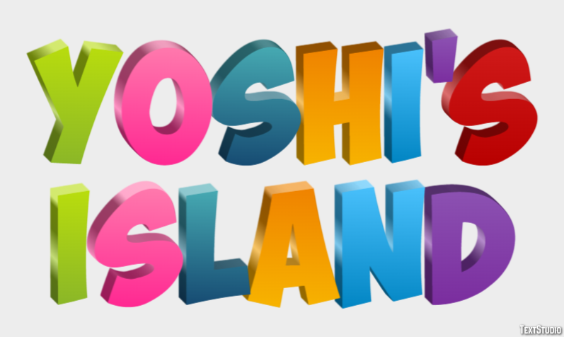 Yoshi's Island Effetto testo