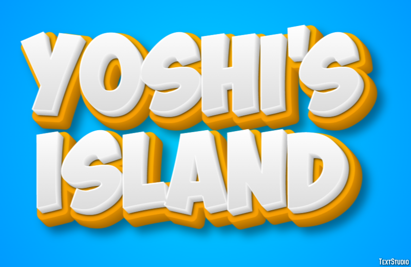 Yoshi's Island Effetto testo