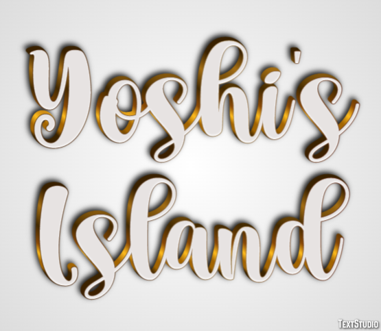 Yoshi's Island Effetto testo