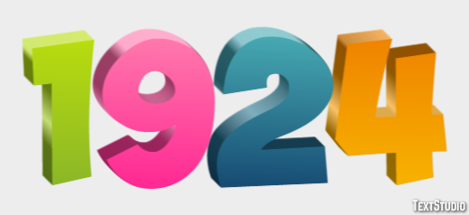 1924 Texteffekt