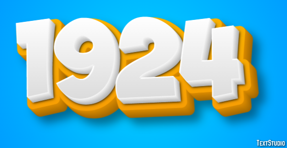 1924 Text Effect