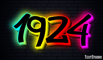 1924 Texteffekt