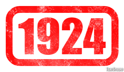 1924 Texteffekt