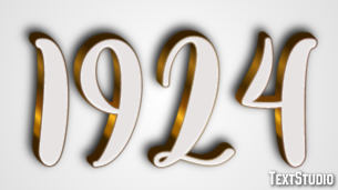 1924 Texteffekt