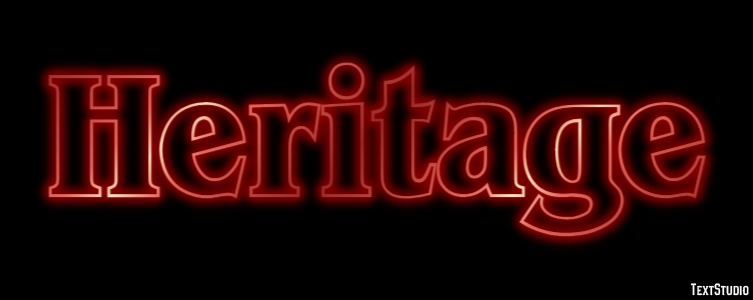 Heritage Text effect