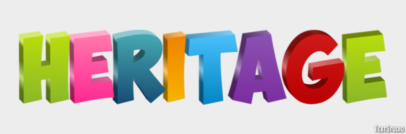 Heritage Text effect