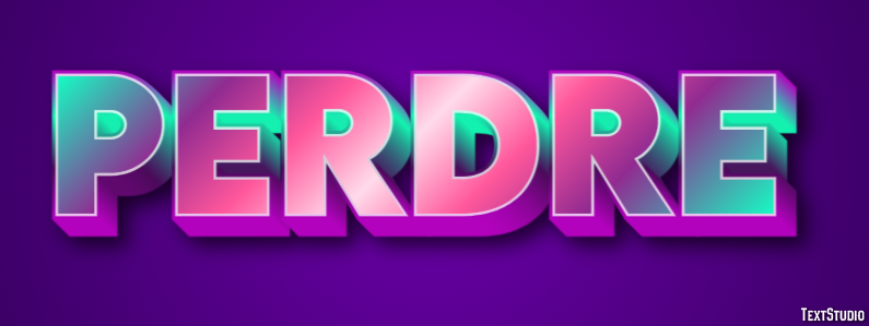 Perdre Text Effect