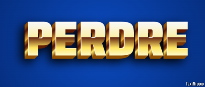 Perdre Text Effect