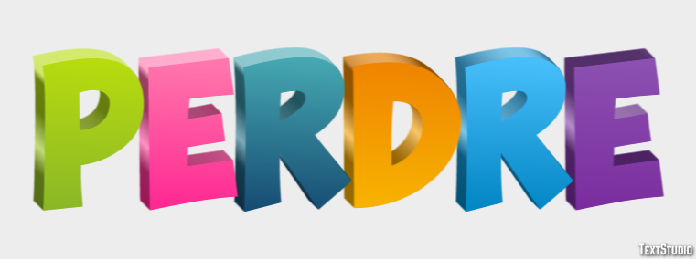 Perdre Text Effect