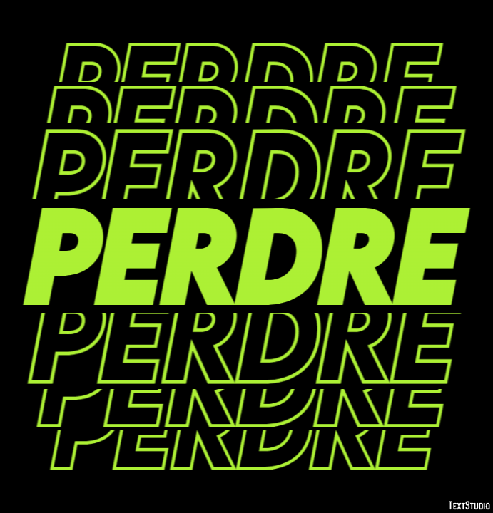 Perdre Text Effect