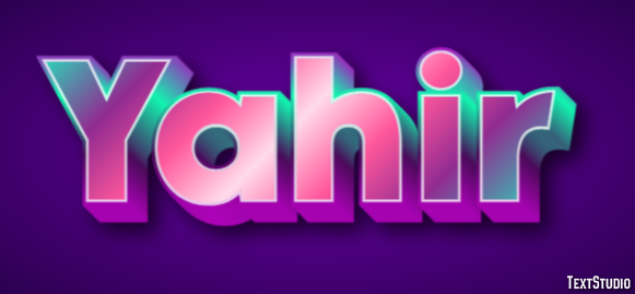 Yahir Text effect