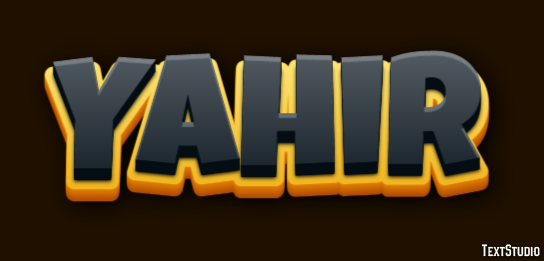 Yahir テキスト効果