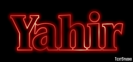 Yahir Text effect