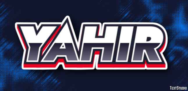 Yahir テキスト効果