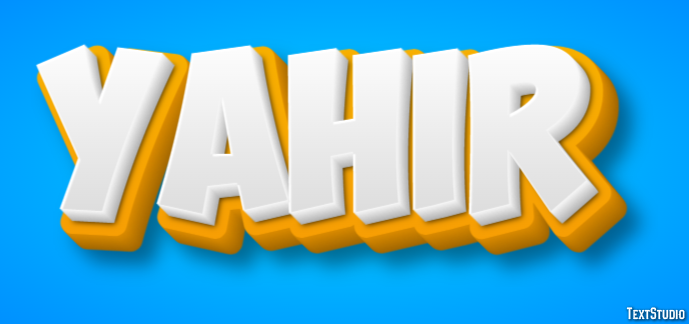 Yahir Text effect