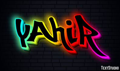 Yahir Text effect