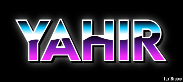 Yahir テキスト効果