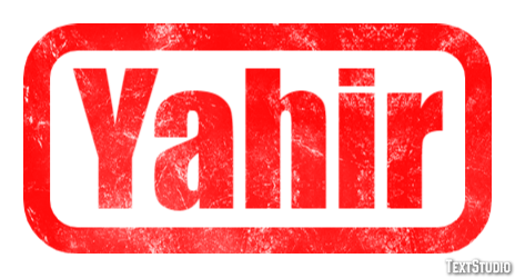 Yahir Text effect