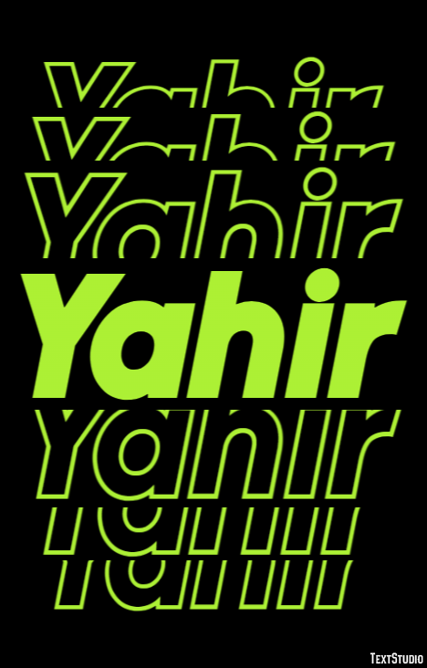Yahir Text effect