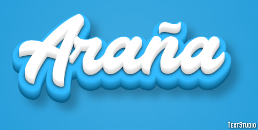 Araña Text Effect