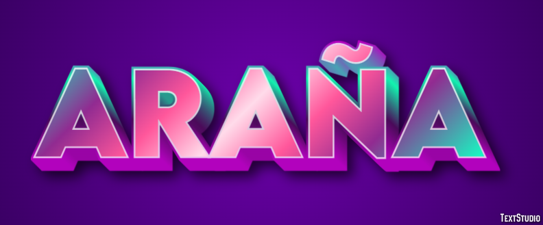 Araña Text Effect
