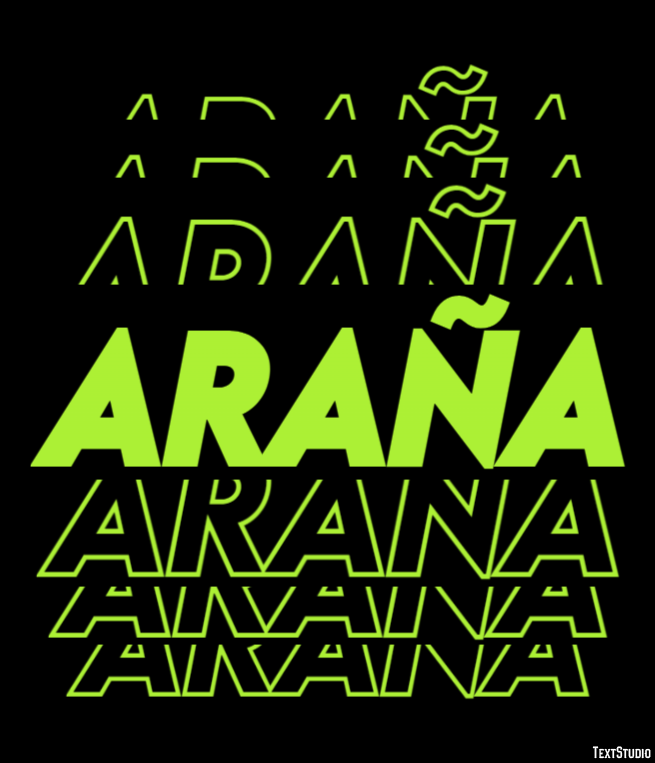 Araña Text Effect