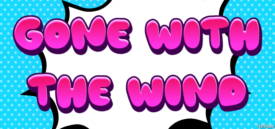 Gone with the Wind Text Effect