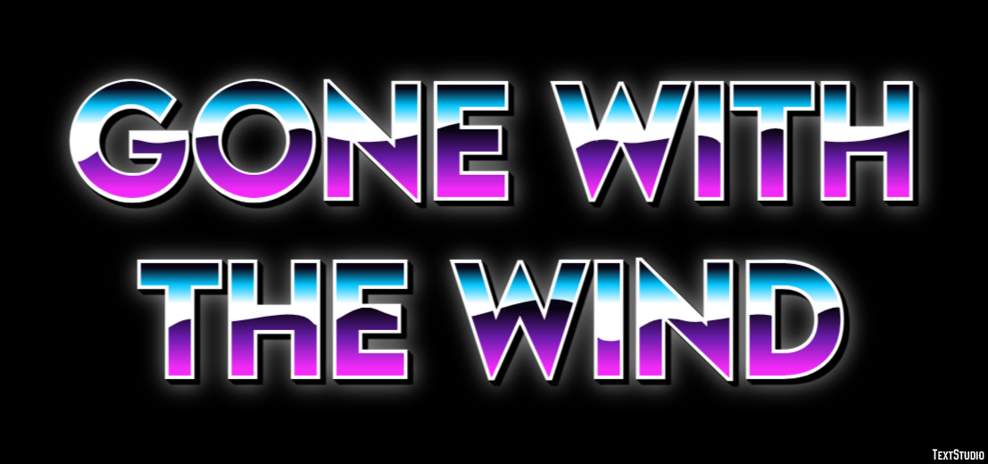 Gone with the Wind Text Effect