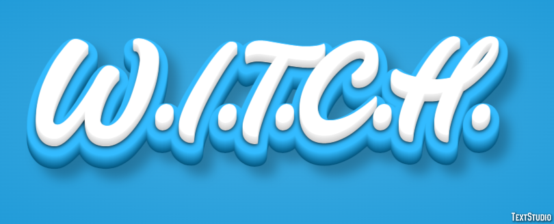W.I.T.C.H. Text effect