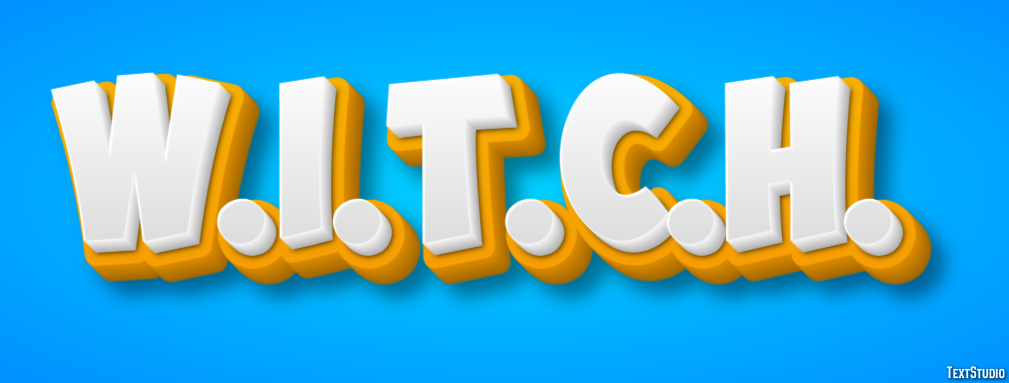 W.I.T.C.H. Text effect