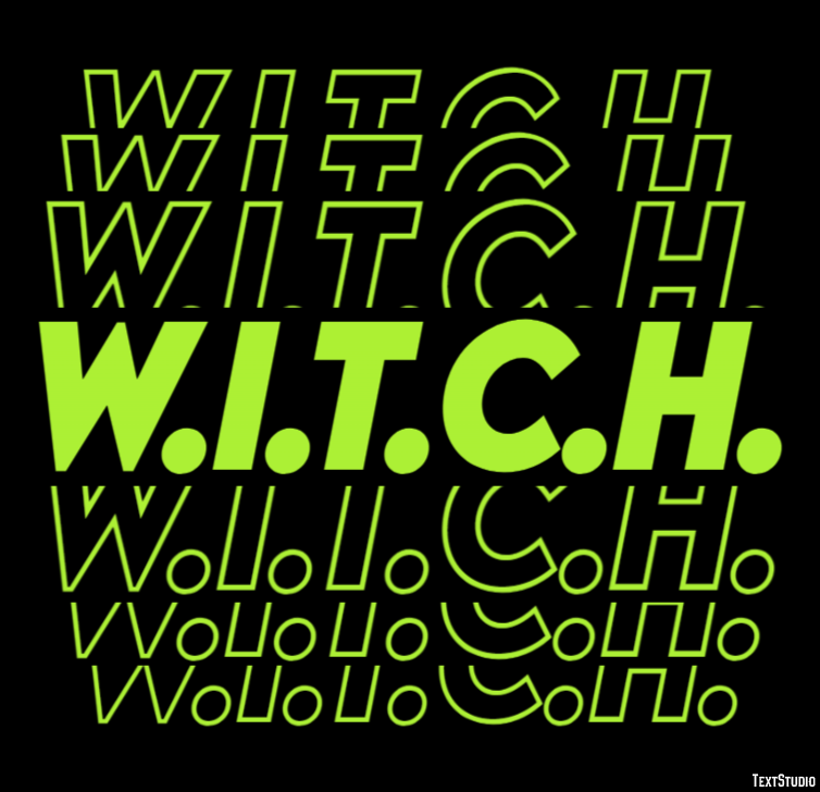 W.I.T.C.H. Text effect