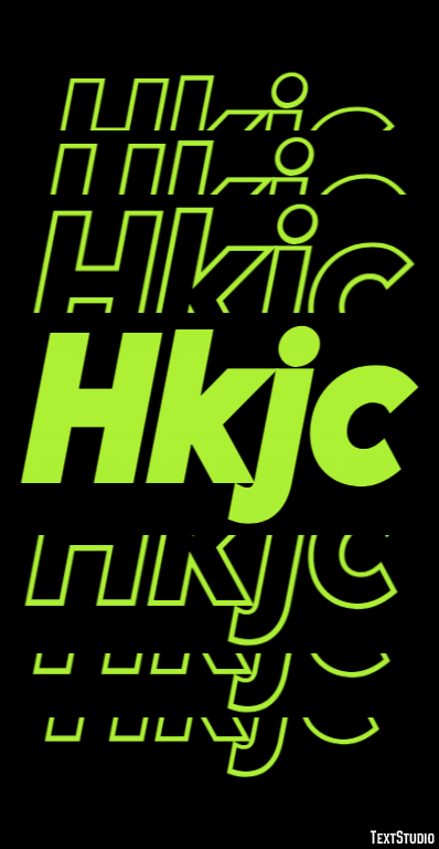 Hkjc Efeito de texto