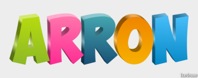 Arron Text Effect