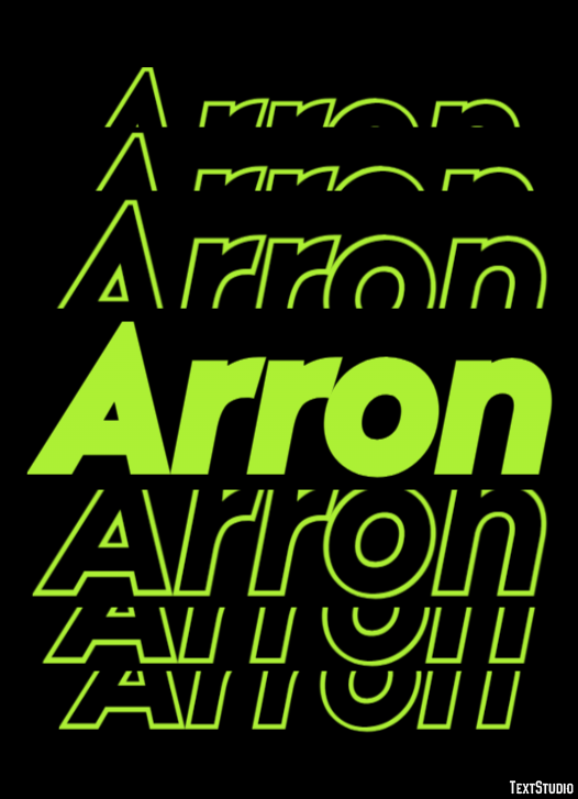 Arron Text Effect